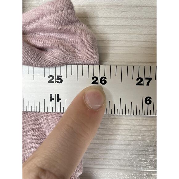 Tahari Shirt Womens 1X Pink 100% Linen V Neck Short Sleeve Lightweight Plus - Picture 5 of 10